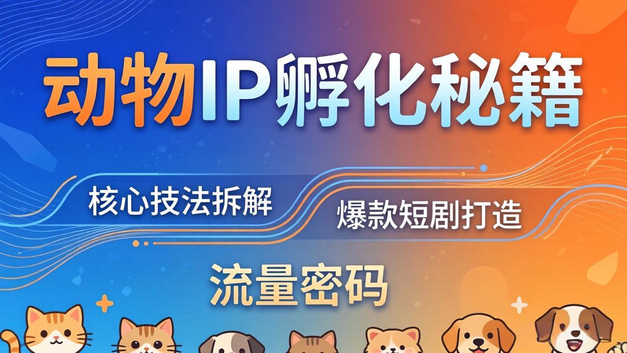 动物IP孵化全套秘籍，三大核心技法拆解，打造爆款萌宠短剧，轻松拿捏赛道流量密码-初遇