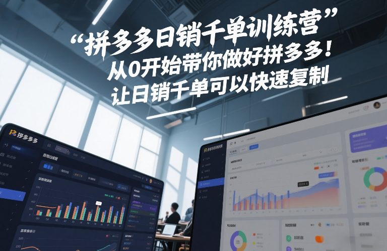 拼多多日销千单训练营，从0开始带你做好拼多多，让日销千单可以快速复制(更新26年2月)-初遇