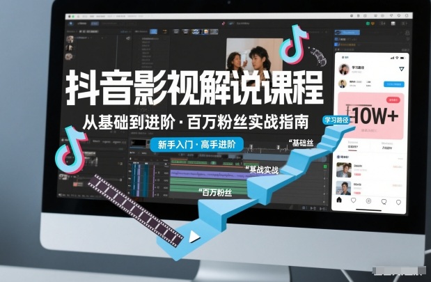抖音百万粉丝影视解说课程，基础到进阶课，适合新手和进阶学习-初遇