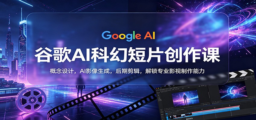 谷歌AI科幻短片创作课：概念设计，AI影像生成，后期剪辑，解锁专业影视制作能力-初遇