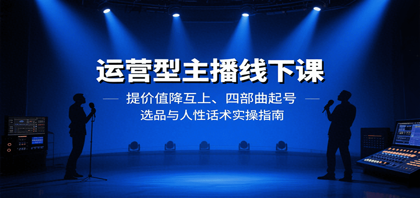 运营型主播线下课:提价值降互上、四部曲起号、选品与人性话术实操指南-初遇