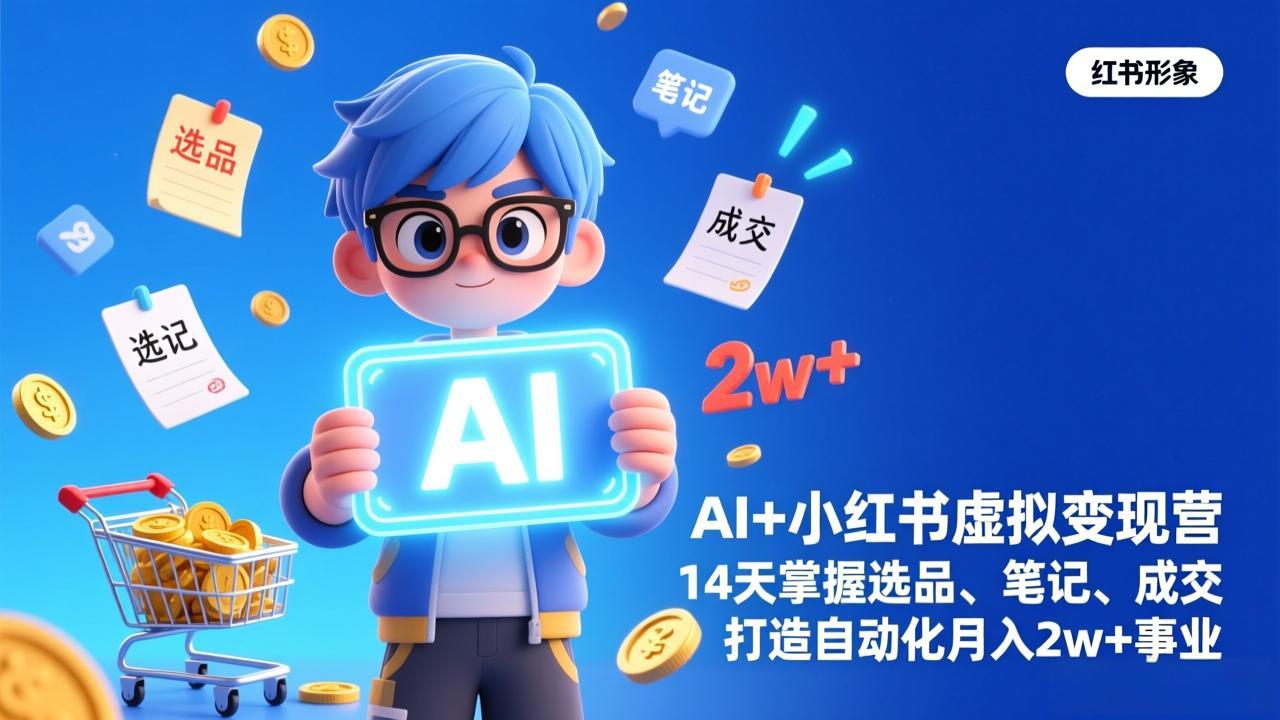 AI+小红书虚拟变现营(完结-初遇