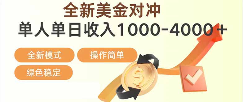 日赚1700—4000+，全新美金对冲项目，合规稳定，创业优选，可放大。-初遇