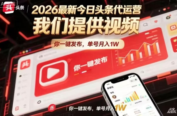 今日头条躺賺模式，你9我1，操作简单，一键发布，单机日入数百，长期合作【揭秘】-初遇