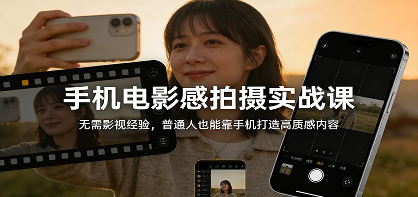 手机电影感拍摄实战课：无需影视经验，普通人也能靠手机打造高质感内容-初遇