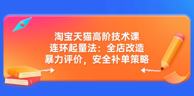 淘宝天猫高阶技术课:连环起量法:全店改造,暴力评价,安全补单策略-初遇